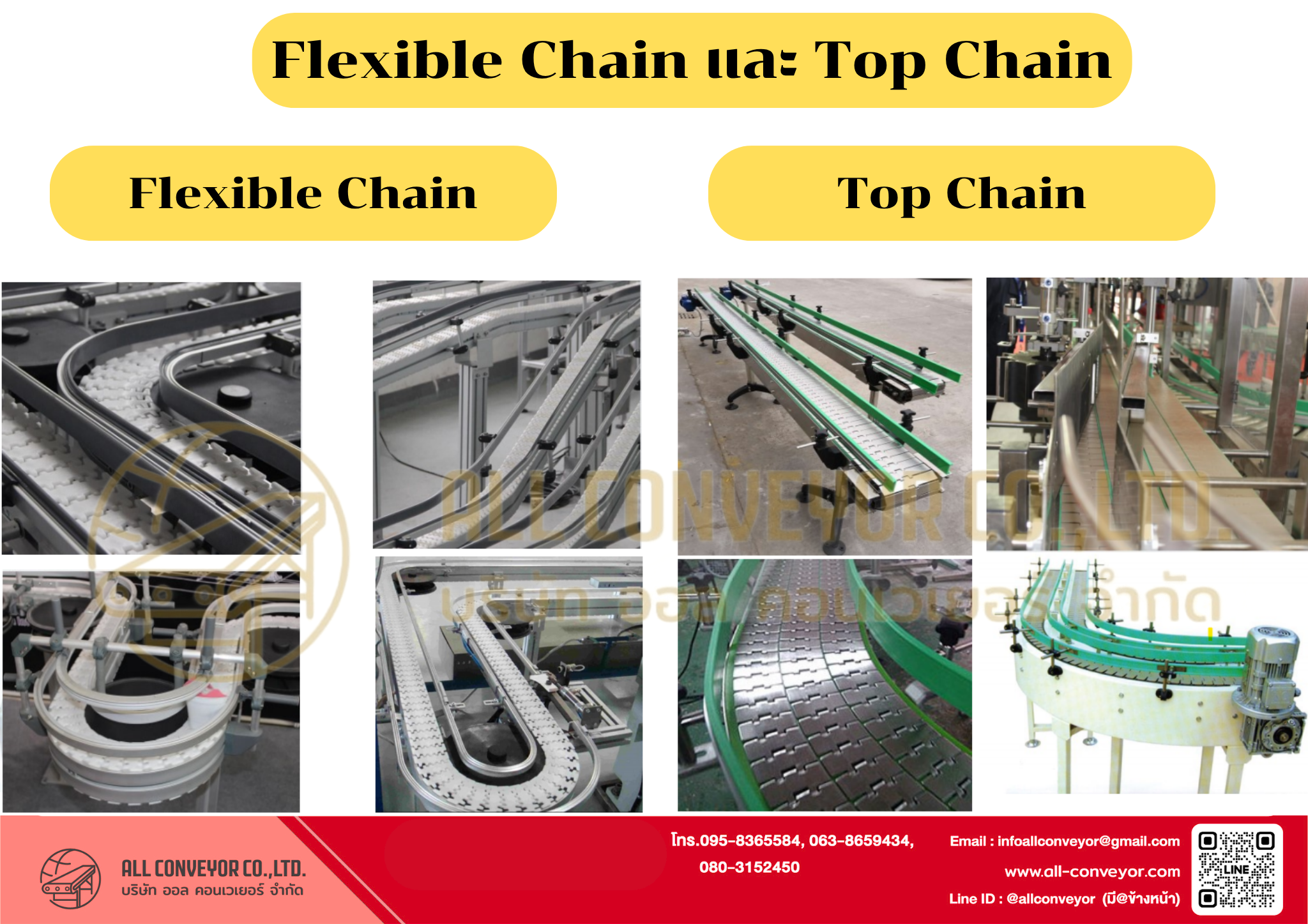 Flexible Chain vs. Top Chain: ต่างกันอย่างไร? – บริษัท ออล คอนเวเยอร์ ...